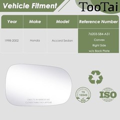 Passenger Side Replacement Mirror Glass – Compatible with Passenger Right Side
