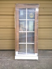 NEW: Nice Wood Home CASEMENT WINDOW w/ Aluminum Cladding & Grids 23×51
