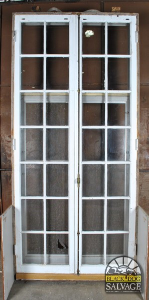 French Window Set in Jamb, 28 Lite, 121.5″ Tall