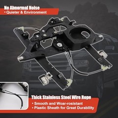749-542 Power Window Regulator Without Motor with Panel Front Driver Side