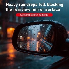 2PCS Universal Snap-On Side Mirror Rain Guards | Car Mirror Rain Visor Eyebrow C