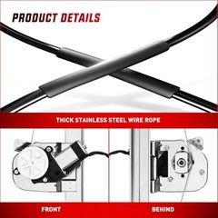 Power Window Regulator/Motor Side Compatible with 741-389 Rear Passenger