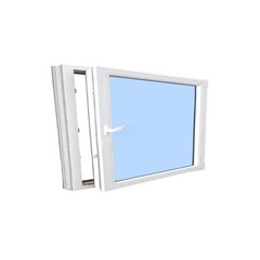 Elite Avora 24″ x 20″ Tilt and Turn Black Exterior and White Interior