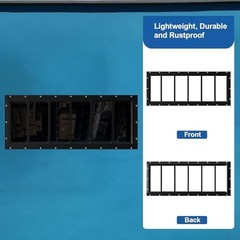 2 Pack Shed Windows 10″x35″, Transom Window Fixed Design with Tempered Glass for