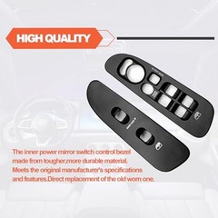 Front Driver Left Side and Passenger Right Side Door Window Switch Bezel,
