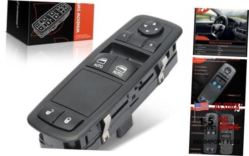 Front Left Driver Side Power Window Switch – Compatible with Ram 1500 2013
