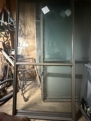 36 By 72 Inch Bronze Aluminum Green Tinted Glass Vintage Never Been Used