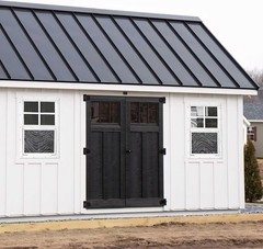 Durable 2 Pack Shed Windows 14″ x 21″ White