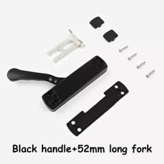 Left right Universal Aluminum Alloy Internal & External Flat Handle For Window