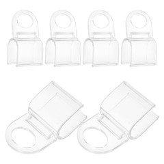 6Pcs Sturdy U Shaped Plastic Blind Clips for Home Window Drapery