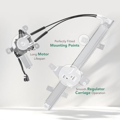 Power Window Regulator With 2-Pin Motor Assembly for Buick Front Driver Side