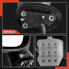 Driver Side Power Door Mirror – Compatible with Mazda 3 2014 2015 2016 – Non