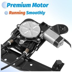 Vurkcy Rear Driver Side Window Regulator with Motor Compatible with 2000-2007 Ch
