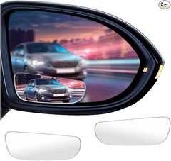 2PCS Blind Spot Mirror, Universal Adjustable HD Glass Convex Rear Size: Strip