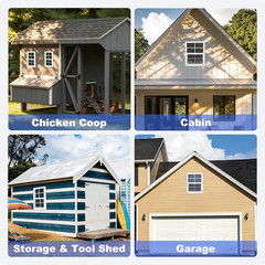 18″x23″ Shed Window 2-Pack with Tempered Glass for Outdoor Use