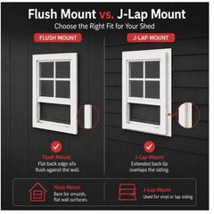 2 Pack 12×18 White Flush Mount Shed Windows Safety Glass Vertical Slider New