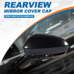 Car Carbon Fiber Rearview Mirror Cover Cap Housing Protective Cover Fit for F…