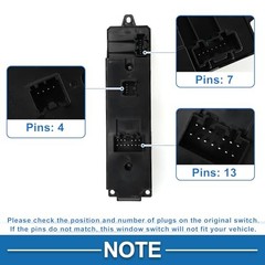 1 AUTO Power Window Switch No.CC4366350 Front Left Driver Side Window Control