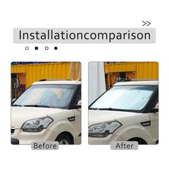 Windshield Sunshade Kit for Kia Soul 2009-2013 Accessories Front Rear Window …