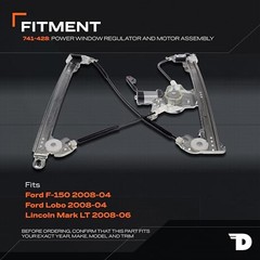 741-428 Front Driver Side Power Window Regulator and Motor Assembly