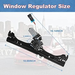 Front Left Power Window Regulator & Motor Assembly Compatible Left-751-648