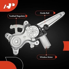 Power Window Regulator with 2-Pin Plug Motor Rear Driver Side Rear Driver (LH)