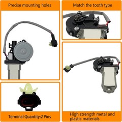 2 pins Power Window Motor Compatible with Kia Sedona Mini Passenger Van 2002-200