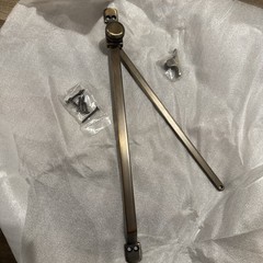 Jeld-Wen Custom Casement Push-Out Stay Bar 17” – Brushed Antique Brass