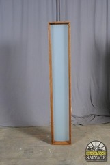 6 Foot Tall Sidelight, Frosted Translucent Glass, Oak, James Madison University