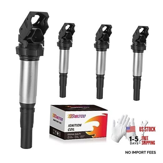 Pack of 4 Ignition Coil Pack Compatible with Mini Cooper DOHC SOHC Turbo 2007