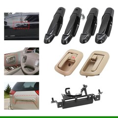 7 Piece Door Handles Kits Compatible with Sienna 1998-2003 80850 80357 80359