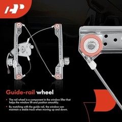 Front Driver Side Power Window Regulator with 2-Pin Front Driver Side (LH)
