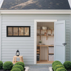 Shed Windows 2 Pack, Transom Windows 10″ X 23″ with Tempered Glass, Garage Doors