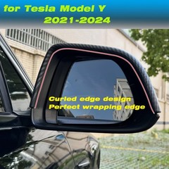 for Tesla Model Y Rearview Mirror Guard Cover, Side Mirror Cover Exterior Acc…