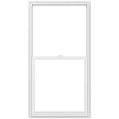 V-2500 Series 29.5 In. X 53.5 In. Single Hung Vinyl Low-E White Nail Fin Frame T