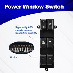 Power Window Master Switch 18 Pins Compatible with Kia Optima 2.0 L 2.4 L 2014