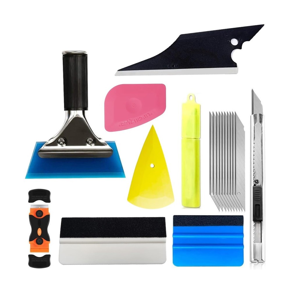 Mandark 18PCS Car Window Tint Kit, Vehicle Glass Protective Film Wrapping Ins…