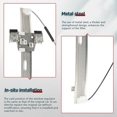 Power Window Regulator Front Right Passenger Side fit for Front Passenger(RH)