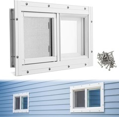 1 Pack Basement Home Window 16” x 8” Mini Basement Windows Replacement with…
