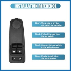 Front Driver Side Power Window Switch No.1ZP75JXWAC with Tool Window Control