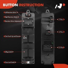 Front Left Driver Side Power Window Switch – Compatible with Mazda 5 2012