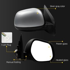 Passenger Side Mirror Compatible with 2011-2013 Mitsubishi Outlander, R-5Pin