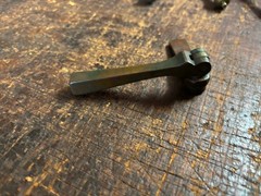 Art Deco Cast Brass Teardrop Sash Lock . Old Window Hardware 1930’s