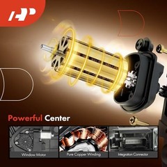 Front Passenger Side Power Window Regulator with Motor (6-Pin) | Compatible