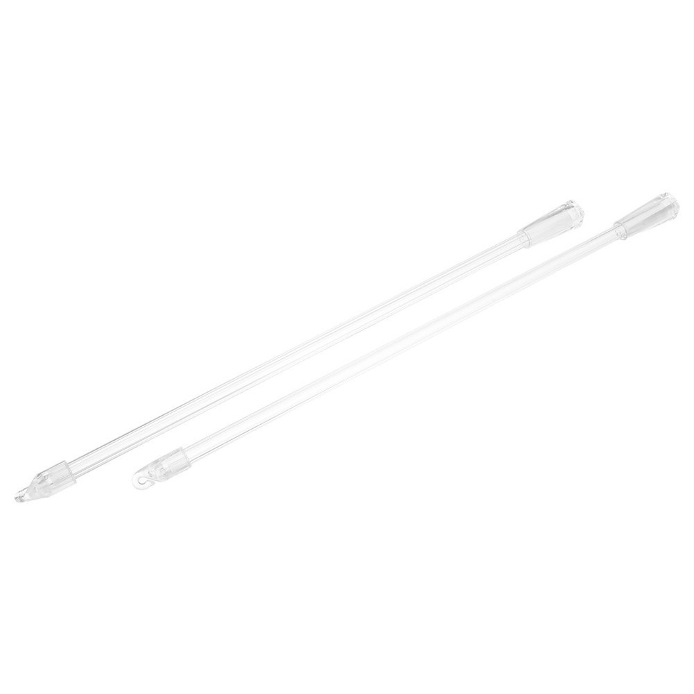 2 Pcs Curtain Puller Rods Wand for Windows No Drilling Blinds Stick Replacement