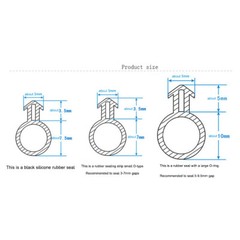 Bubble Gasket Seal for UPVC Doors Windows Rubber Strip Draught Repair 5mm