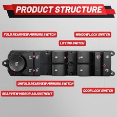 15906883 Upgraded Driver Side Power Window Switch Compatible with 2007-2008