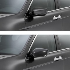 1 Pair Carben Fiber Style Side Mirror Cap Cover For European