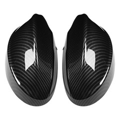 Carbon Fiber Style Left Right Wing Mirror Cover For E90 05-07