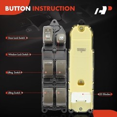 Replacement Driver Master Power Window Switch for 01-06 Lexus LS430